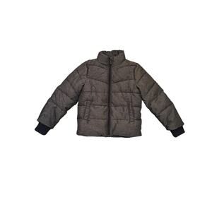H&M Kids Puffer Jacket Slate Blue 6-7Y Quilted Winter Coat Warm Outerwear